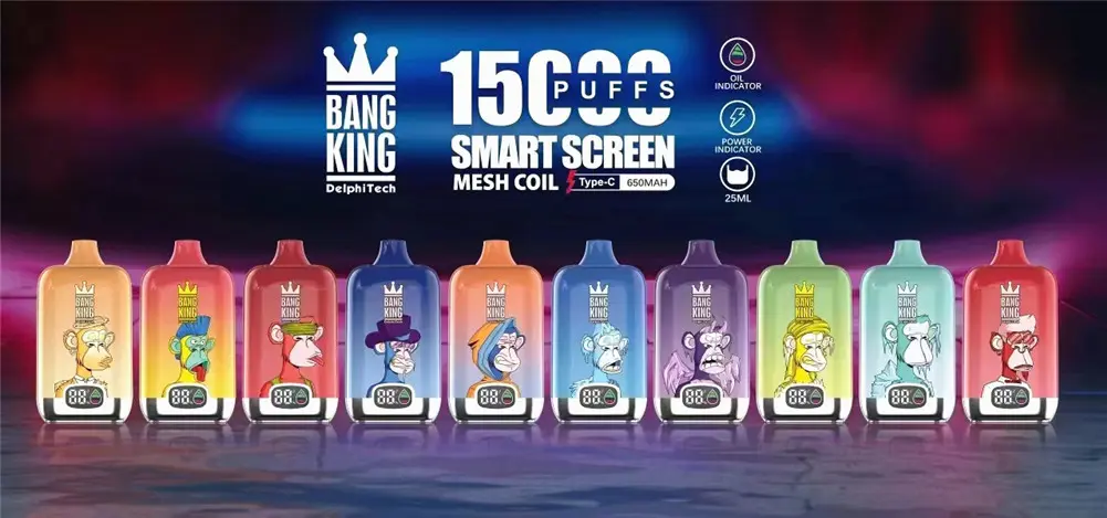 Godt salg Bang King Digital box 15000 puffs