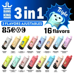 Bang King 85000 85k Puffs 3 in 1 Flavor Disposable Vape