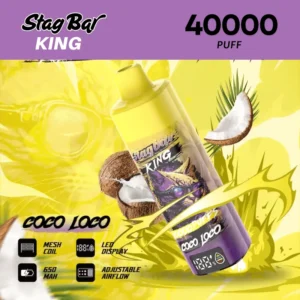 Stagbar King 40000 40K Pufów Regulowany przepływ powietrza Vape