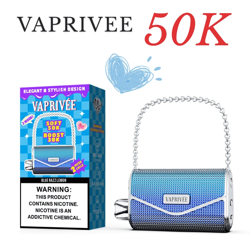VAPRIVEE 50k 50000 bouffées Vape jetable sans nicotine