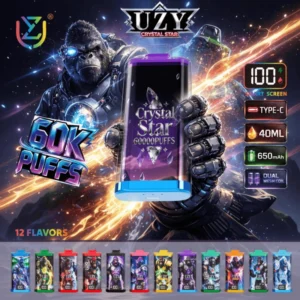 UZY Crystal Star 60k 60000 Puff Disposable Vape Box