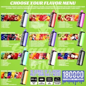 Stag bar 180K 6 IN 1 Puffs Disposable Vapes