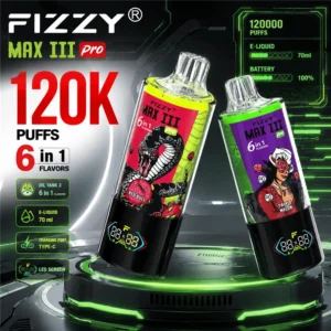 Fizzy Max III 6IN1 120K Puff 120000 Vape Wholesale