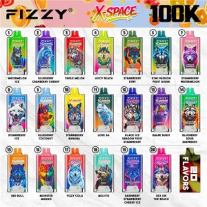 Fizzy X-Space 100K Puff Vape Desechable Sabor en Oferta Caliente