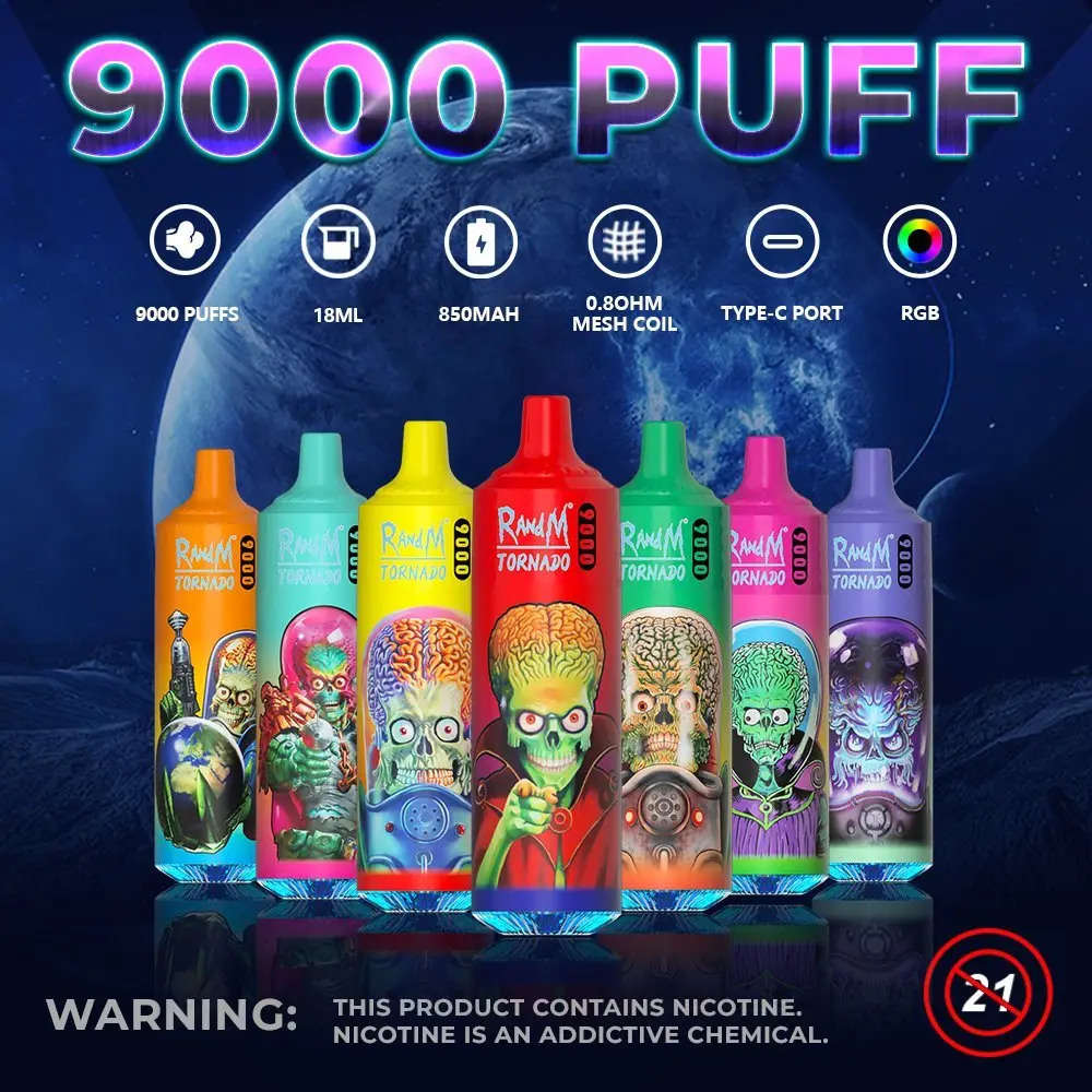 POR VAPE RM TORNADO 9000 ZACIĄGNIĘĆ