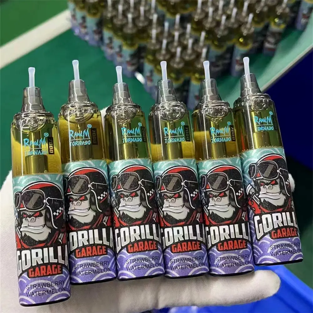 RGB Light RandM Tornado 7000 uzpūtienu vienreizējās lietošanas vape vairumtirdzniecība5