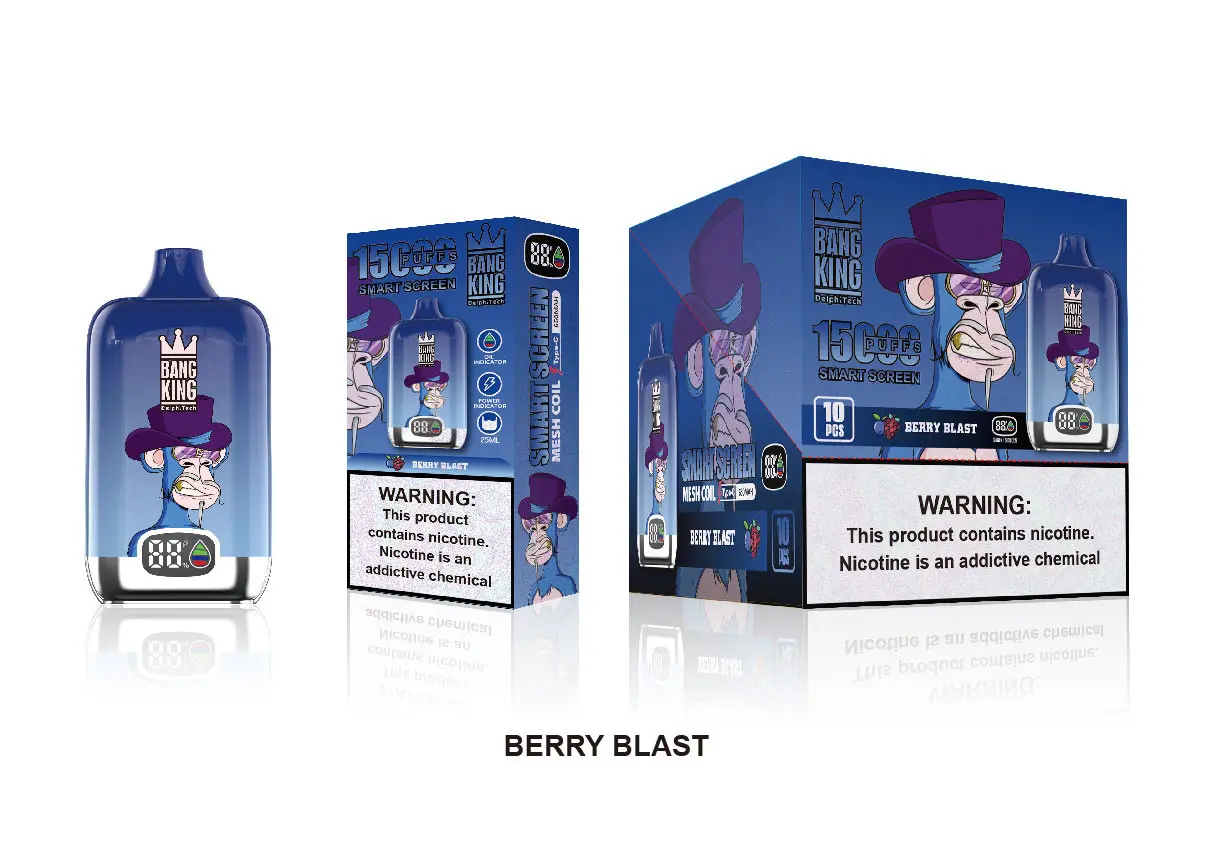 Bang King Digital Box 15k Puff vienreizējās lietošanas vape vairumtirdzniecība