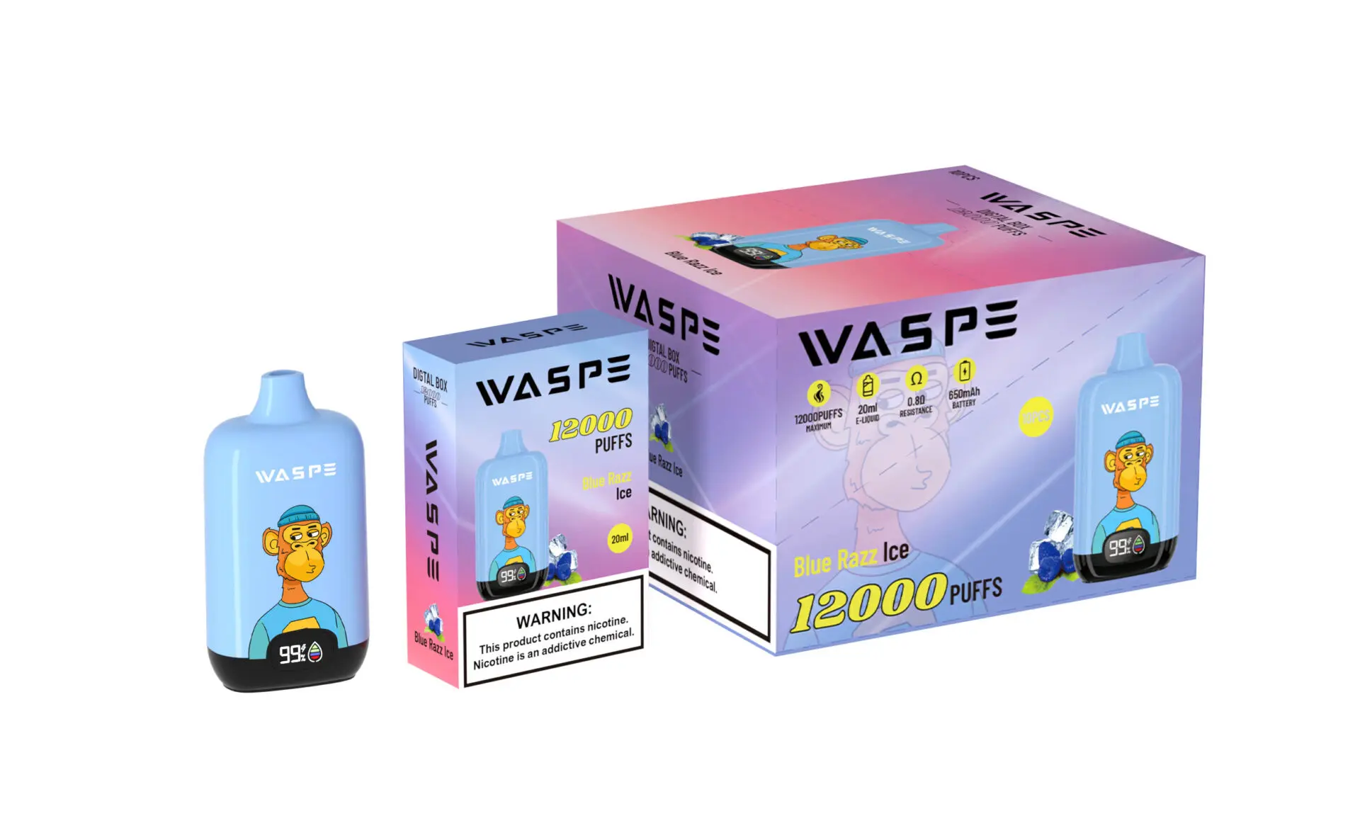 Waspe Digital Box 12000 Puffs Disposable Vape