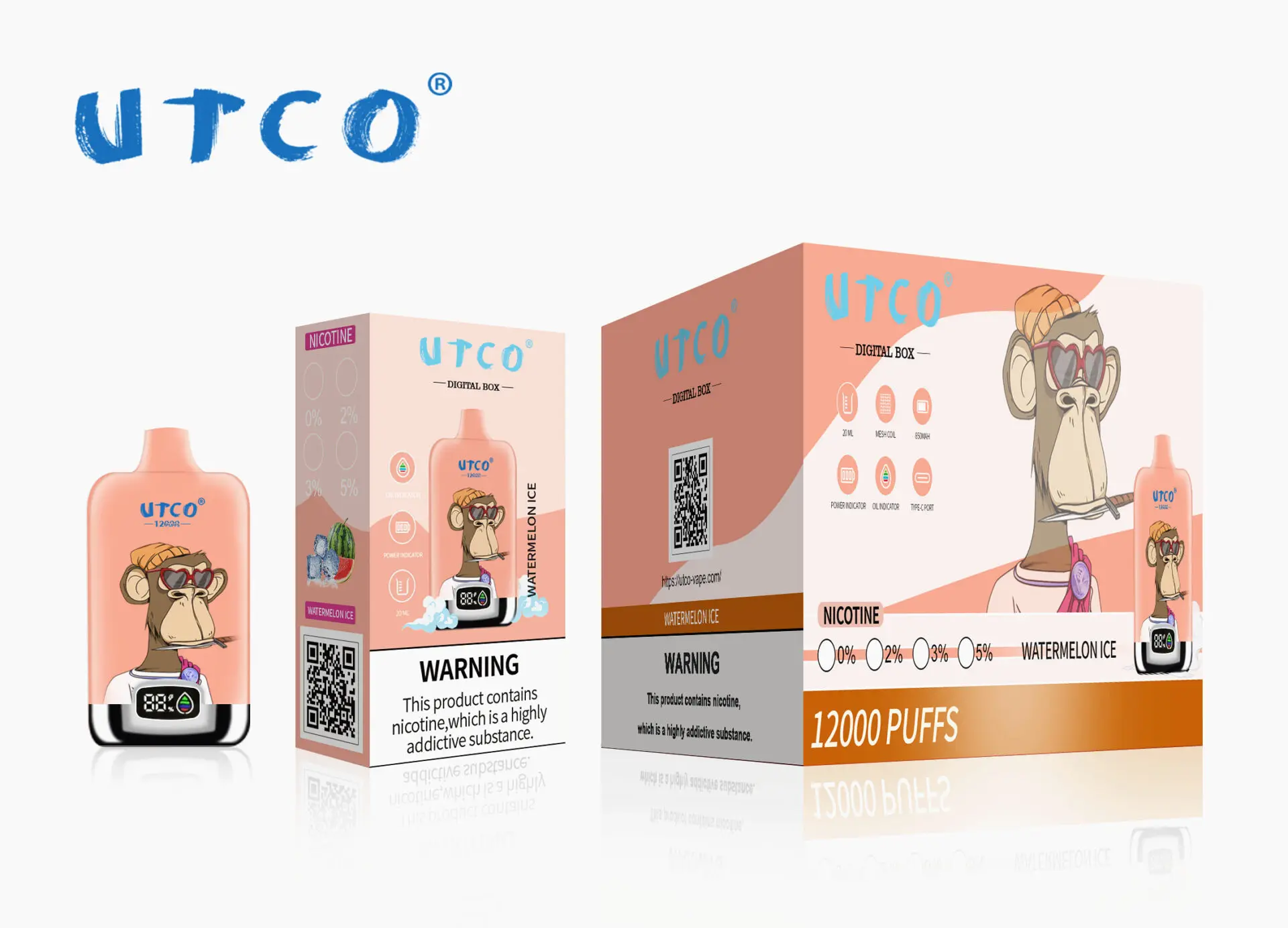 UTCO Digital box 12000 puffs Legjobb eladás Magyarország