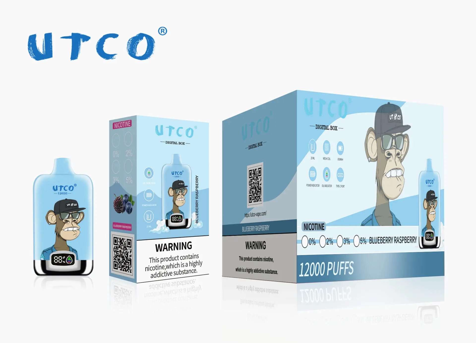 UTCO Digital box 12k puffs Jó eladás Magyarország