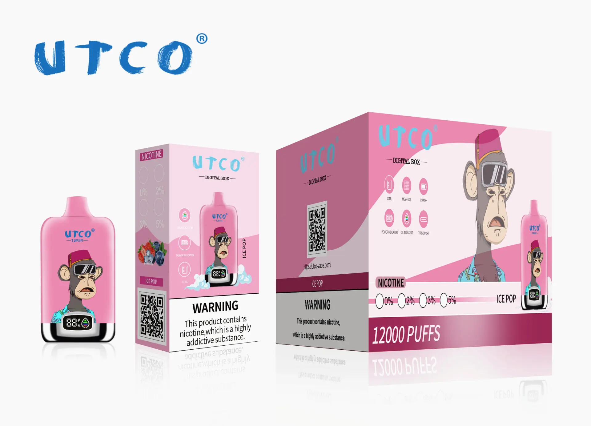 UTCO Digital box 12k puffs Legjobb eladás Magyarország
