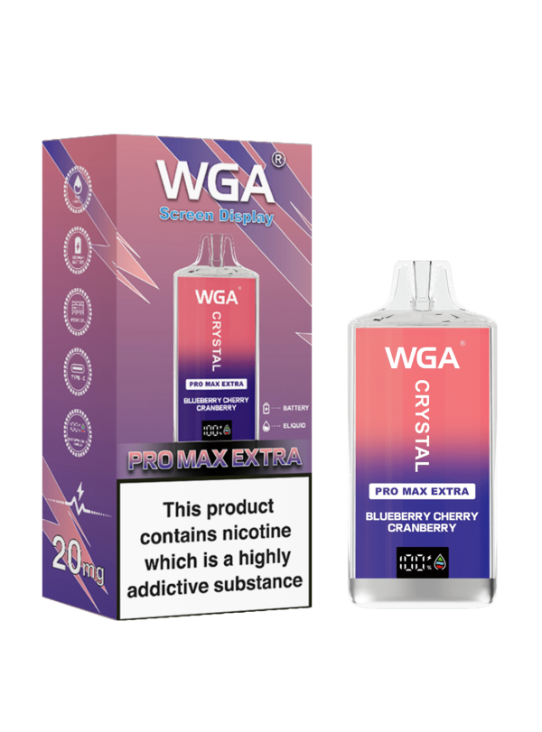 Factory Price WGA Crystal 15k Max Disposable Vape : 15000 Puffs WGA