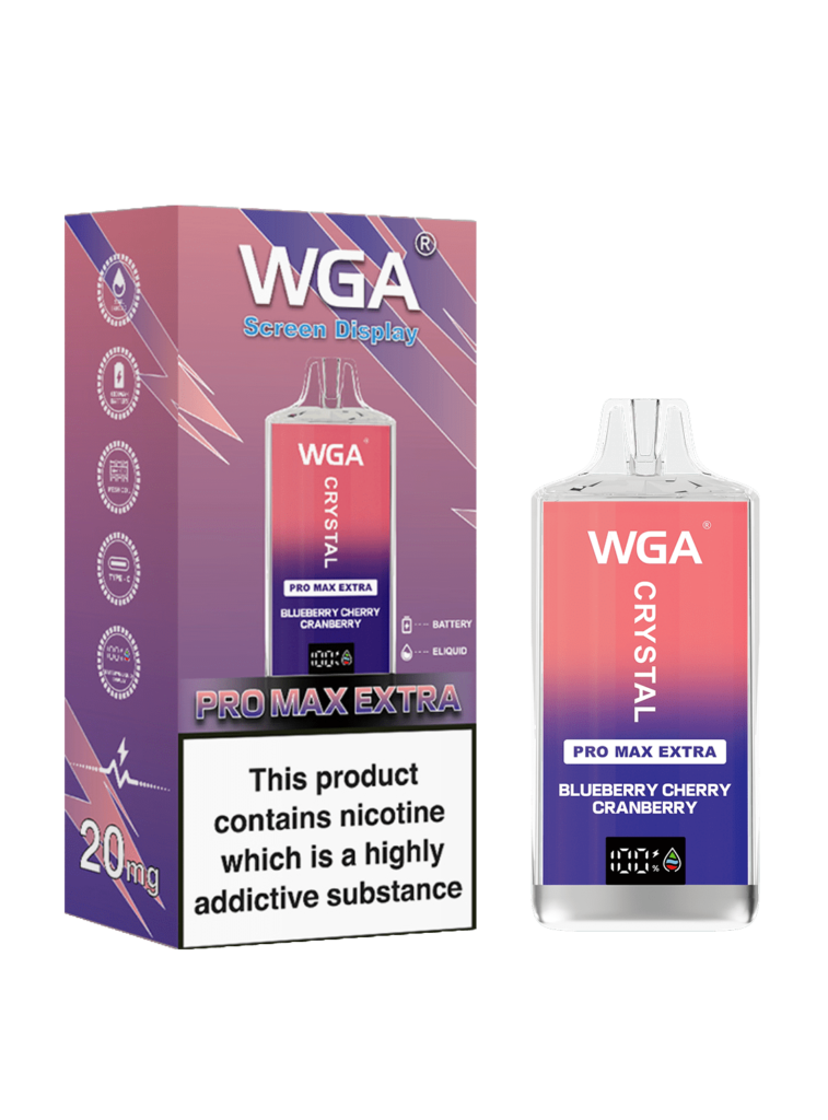 Factory Price WGA Crystal 15k Max Disposable Vape : 15000 Puffs WGA