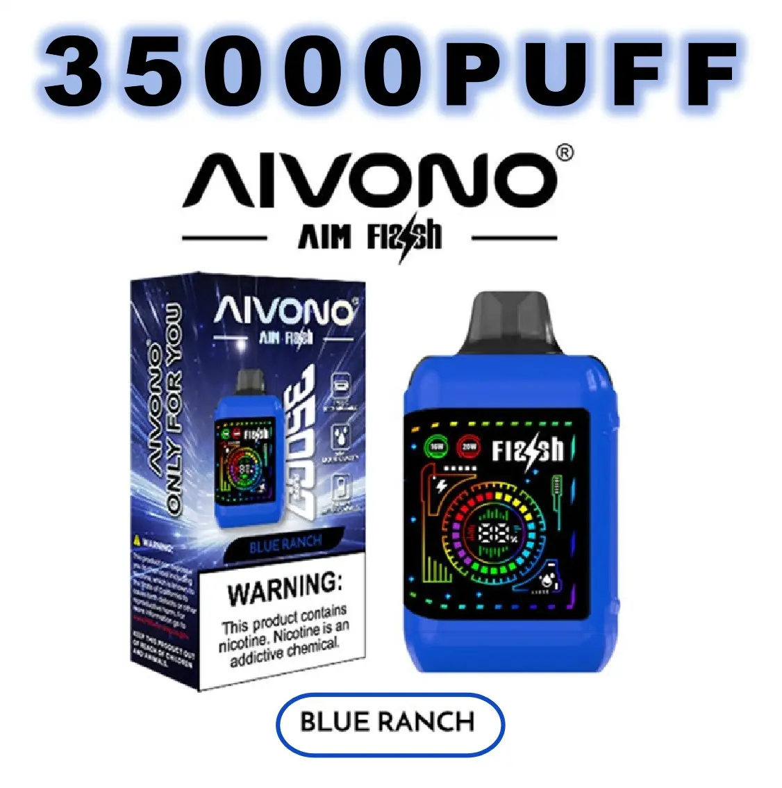 Aivono Aim Flash 35000 tiri Schermo intelligente sigaretta elettronica usa e getta