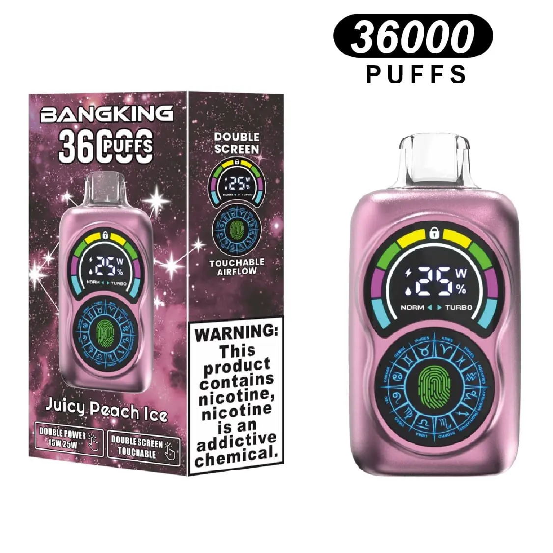 Prezzo all'ingrosso del vaporizzatore usa e getta digitale Bang 36000