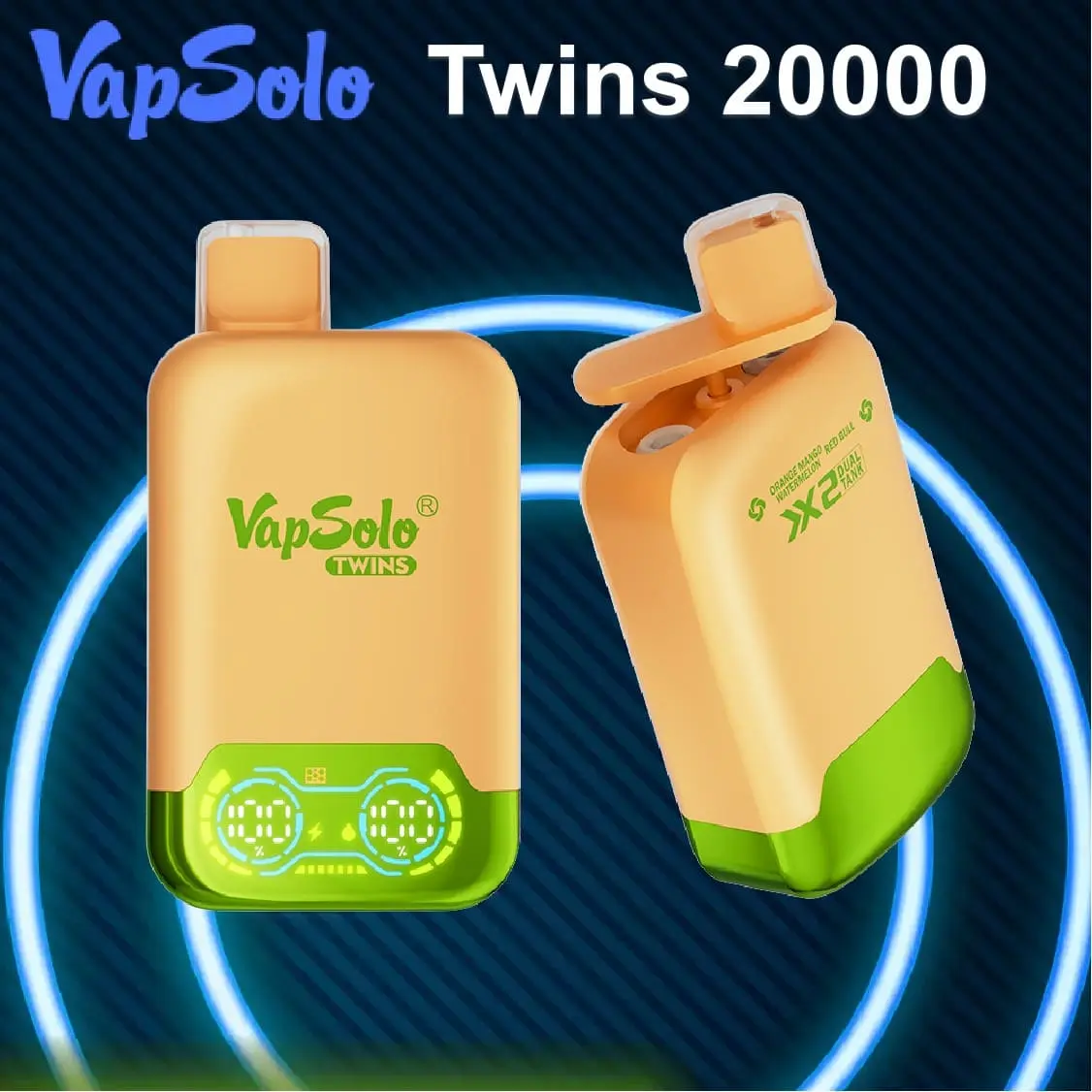 VapSolo Twins 20000 Jednorazowy Vape z Możliwością Ładowania VapSolo Twins 20000 Jednorazowy Vape z Możliwością Ładowania