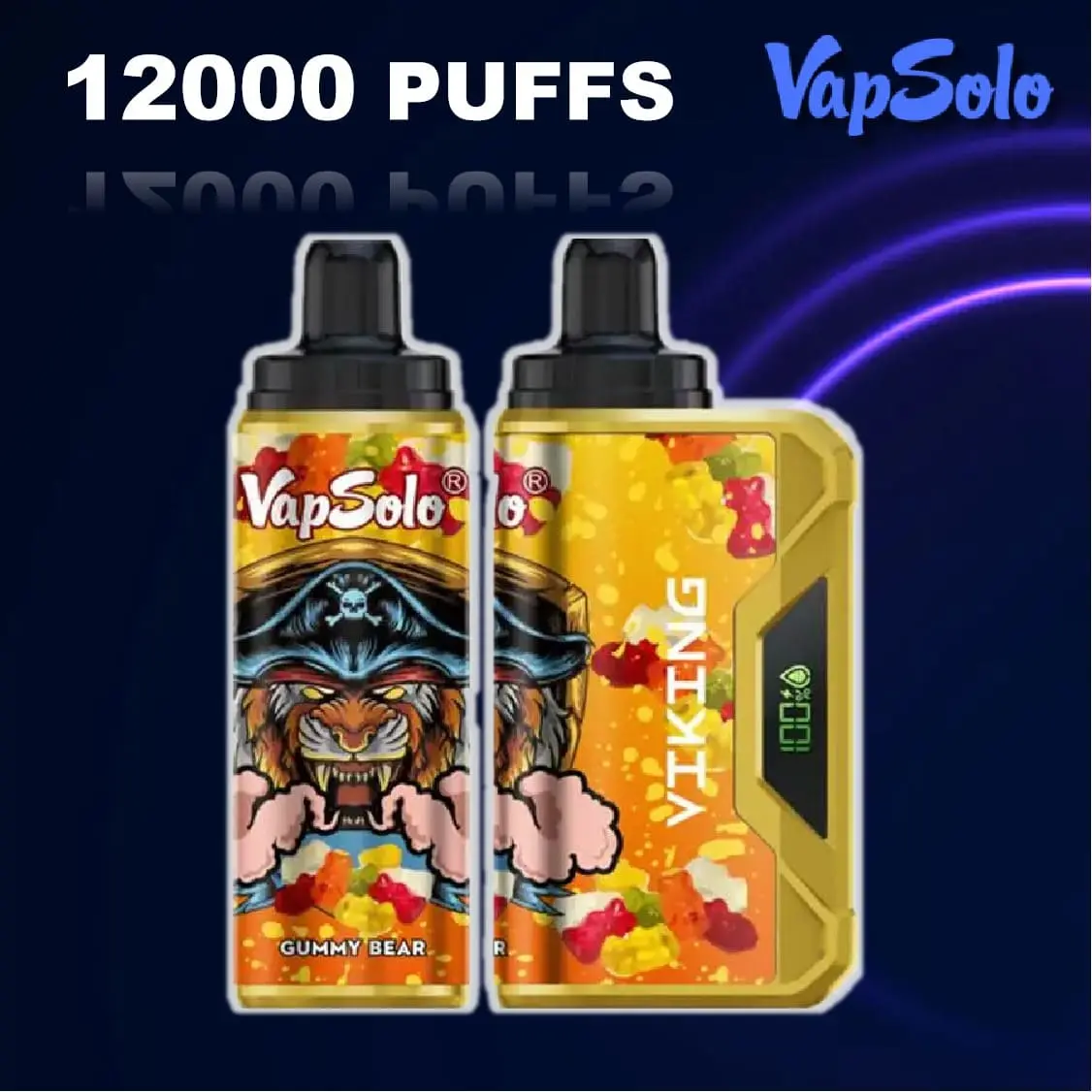 VapSolo Viking 12000 potiahnutí nabíjateľný jednorazový vape hromadný nákup