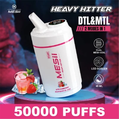 Messi Shisha Heavy Hitter 50k Puff verfügbar Vape