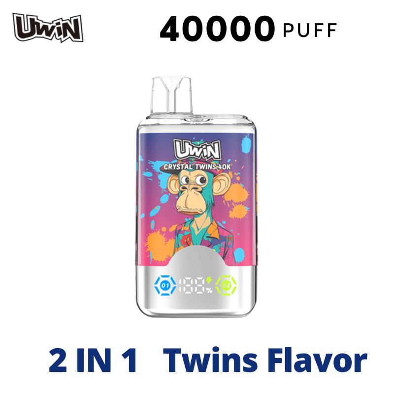 Uwin Twins Crystal 40000 Puffs Two Flavors