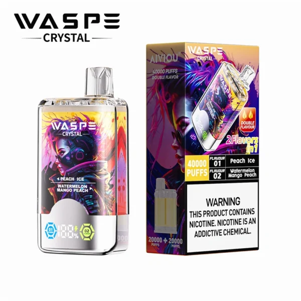 WASPE Crystal 40000 Puffs Luxurious Disposable Vape with Enhanced Vapor Quality