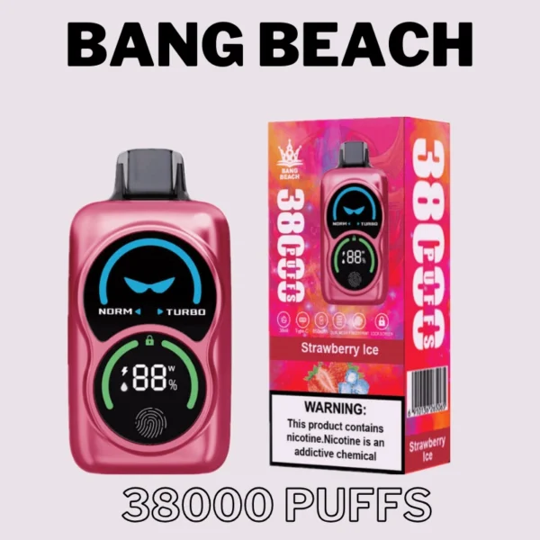 Bang Beach 38k Puff Smart Screen Disposable Vape