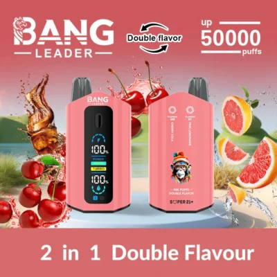 Bang Leader 50000 Puffs kaksinkertaiset maut kertakäyttöinen vape