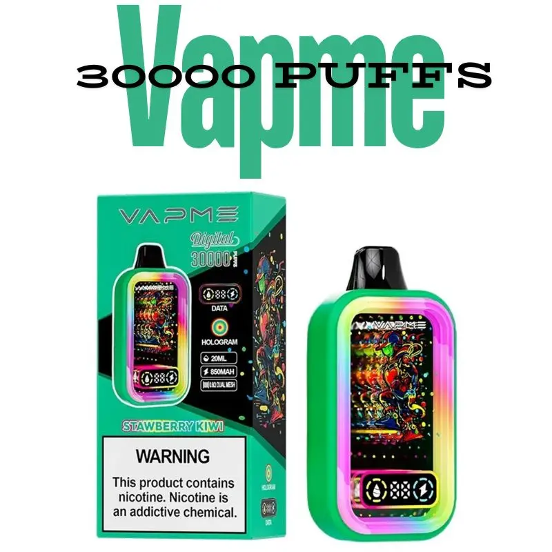 Vapme 30000 Puffs digitální vape pero s vysokou kapacitou a prémiovým výkonem chuti