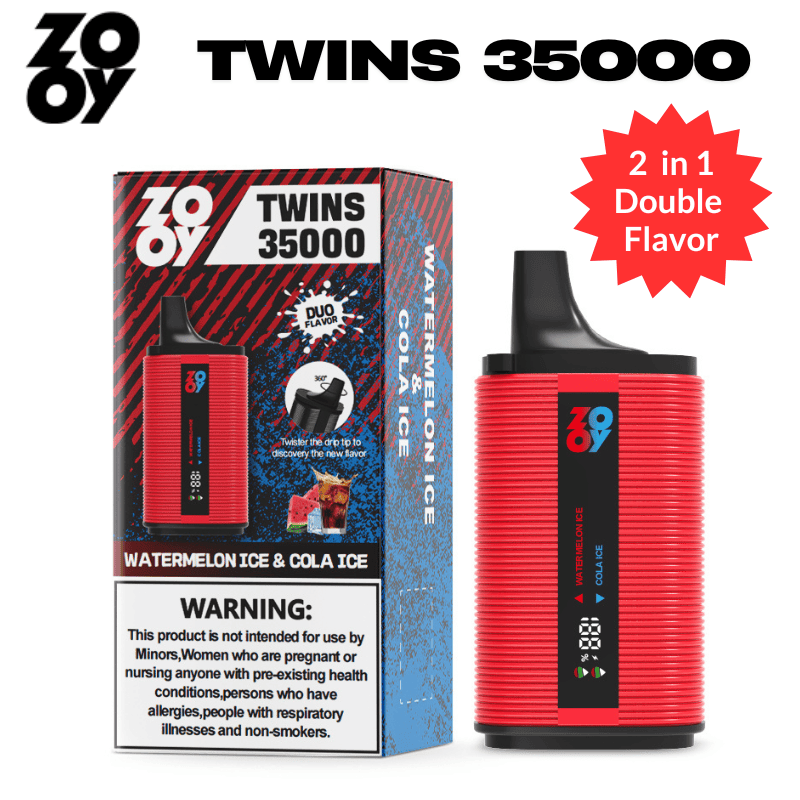 Hoogwaardige ZOOY Twins 35000 Puff Dubbele Smaak Wegwerp Vape Hoogwaardige ZOOY Twins 35000 Puff Dubbele Smaak Wegwerp Vape