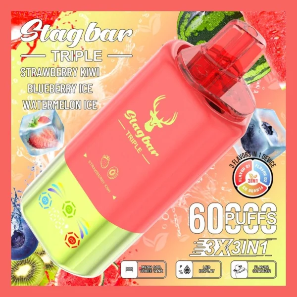STAG BAR Triple 60000 Puffs Vape Pod Wholesale Vape Device