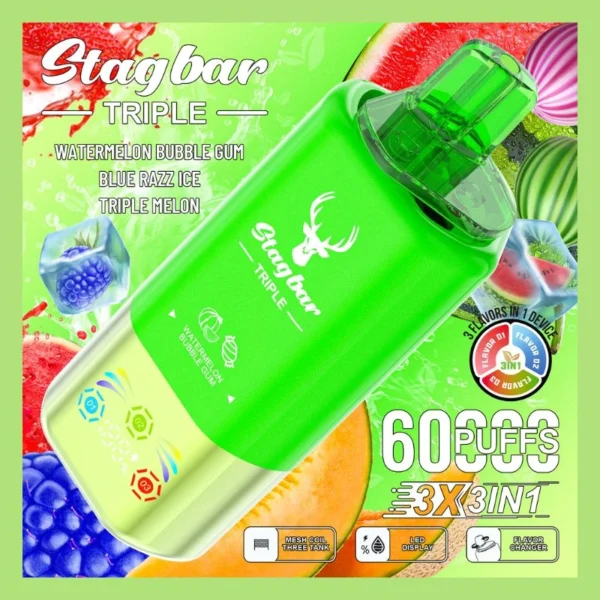 STAG BAR Triple 60000 Puffs Vape for Wholesale Distributors