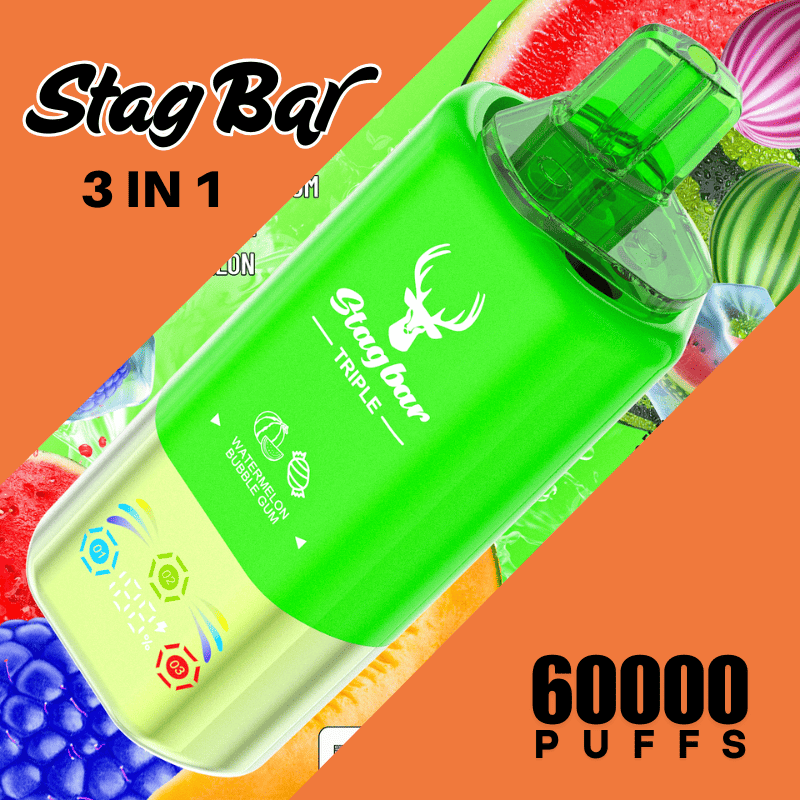 StagBar Triple Flavor 60000 Puffs Disposable Vapes Wholesale