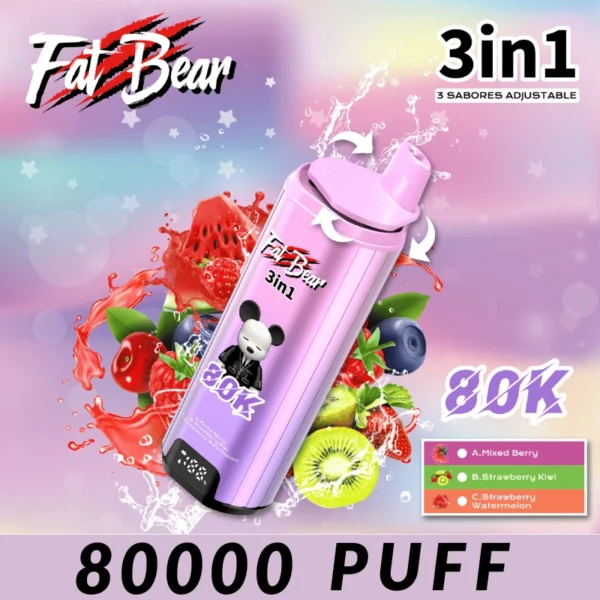 Aivono FAT BEAR 3 IN 1 80000 Disposable Vape Pen