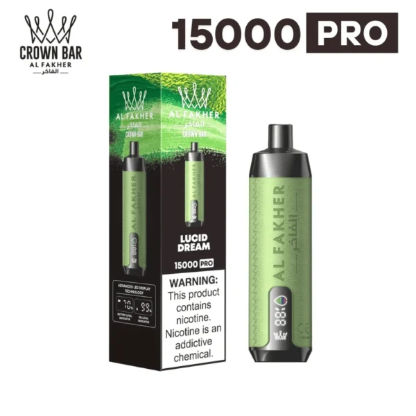 Al Fakher Crown Bar 15000 Pro Disposable E Shisha Hookah Bulk Price