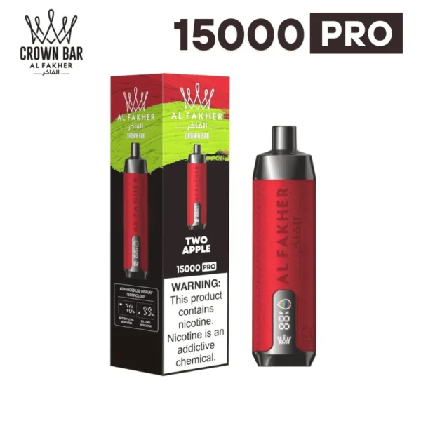 Al Fakher Crown Bar 15000 Pro Disposable E Shisha Hookah Wholesale