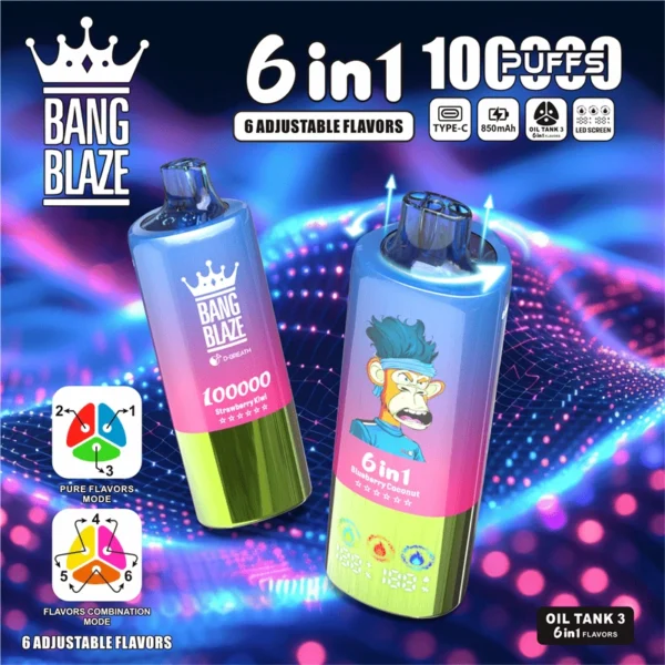 Bang Blaze Vape 100000 Puff Bars Vape Wholesale Italy