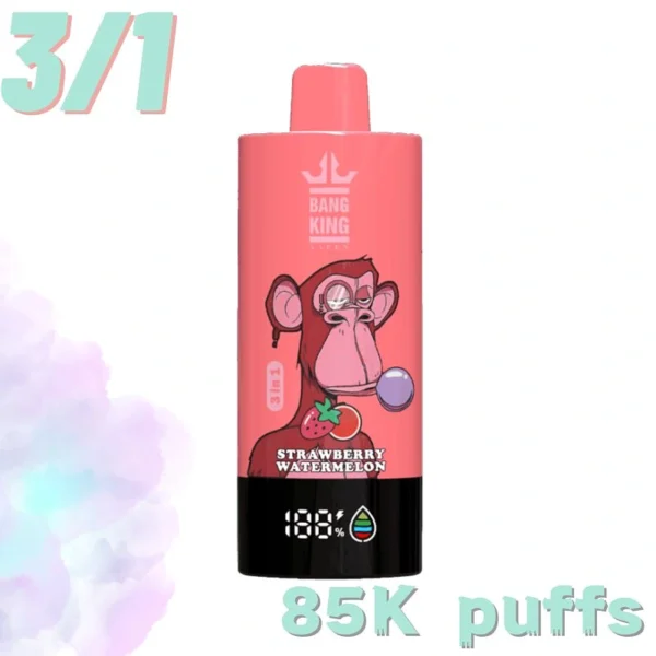 Bang King Vape Pen 85000 Puffs 3 in 1 Flavored Disposable Electronic Vape