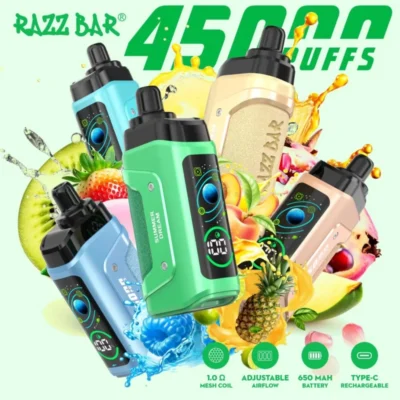 Razz Bar 45k 45000 Puffs Smart Screen Disposable Vapes