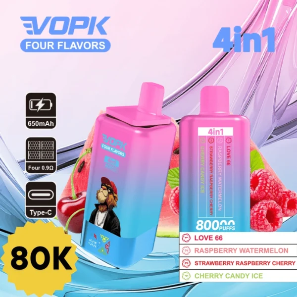 VOPK Four Flavor 80k Puff Disposable Vape