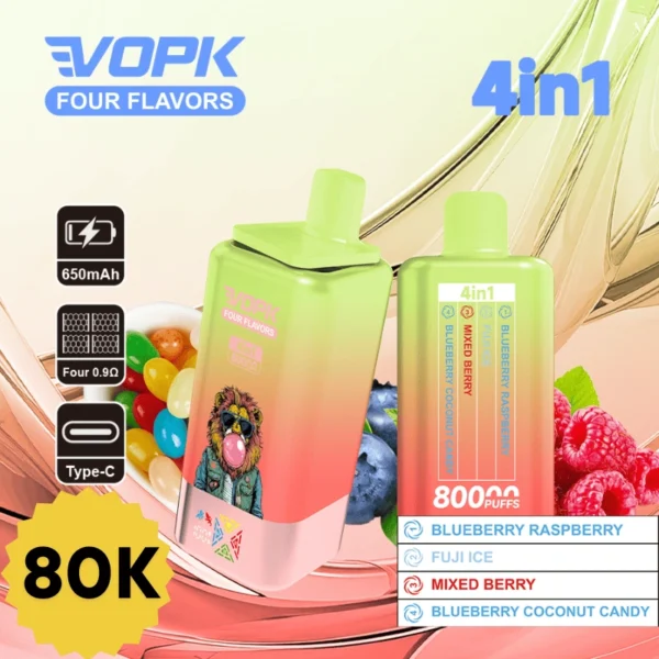 VOPK Four Flavor 80k Puff Disposable Vape Bulk Cheap Price
