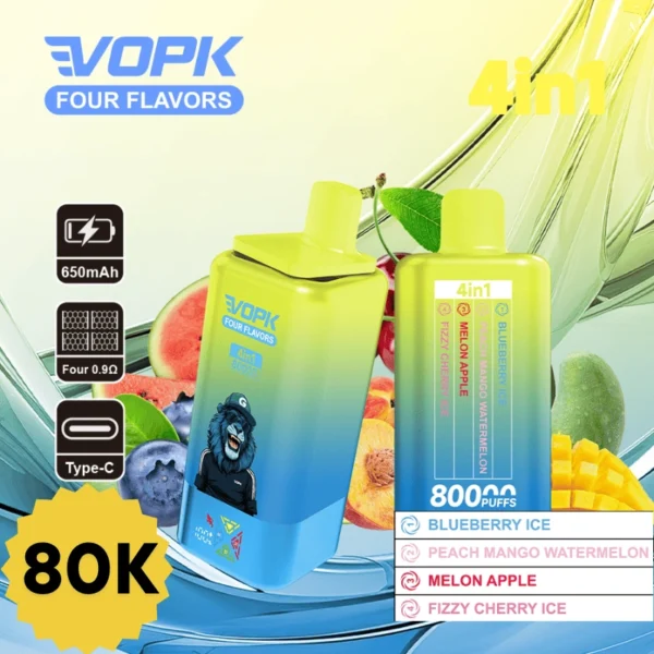 VOPK Four Flavor 80k Puff Disposable Vape Wholesale