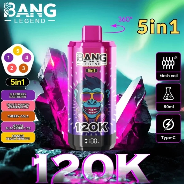 Bang Legend 120000 120K Puffs Sreen Disposable Vape