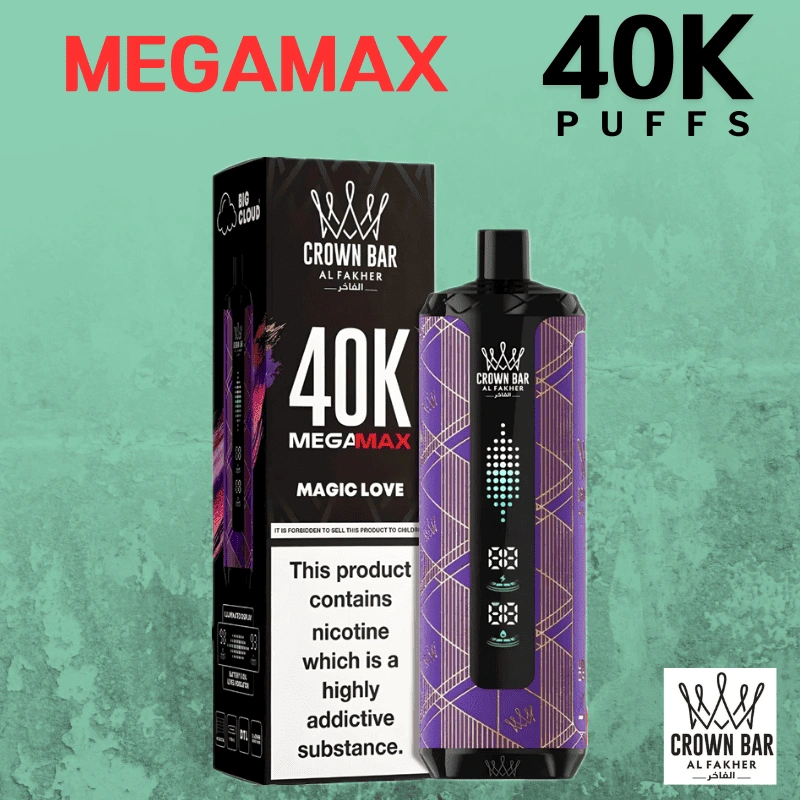 Best Al Fakher Crown Bar Mega Max 40K Disposable Vape Pod
