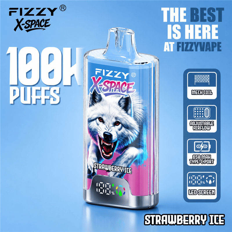 Vapes desechables Fizzy 100K de caladas X-Space Vapes desechables Fizzy 100K de caladas X-Space