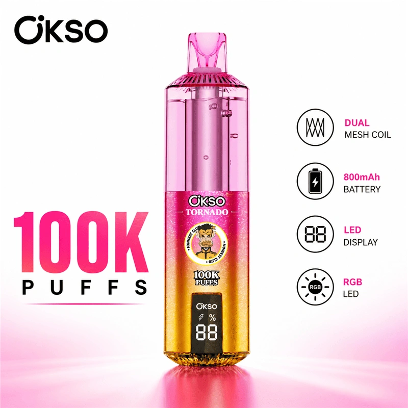 OKSO Tornado 100k Puffs Visual Oil Vape