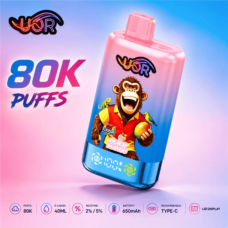 UOR Twins 80000 Puffs Double Flavor Smart Screen Disposable Vape