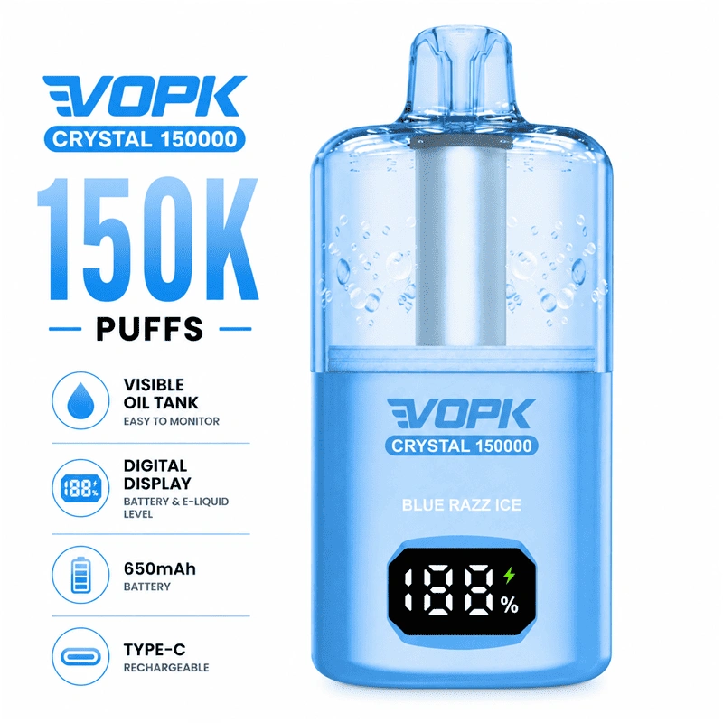 VOPK Crystal 150000 Puffs Digital Screen Vape