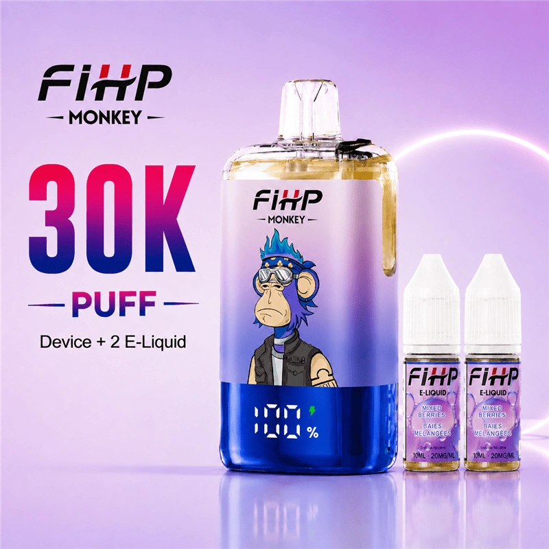 FIHP Monkey 30000 Puffs TPD Compliant LED Display Vape