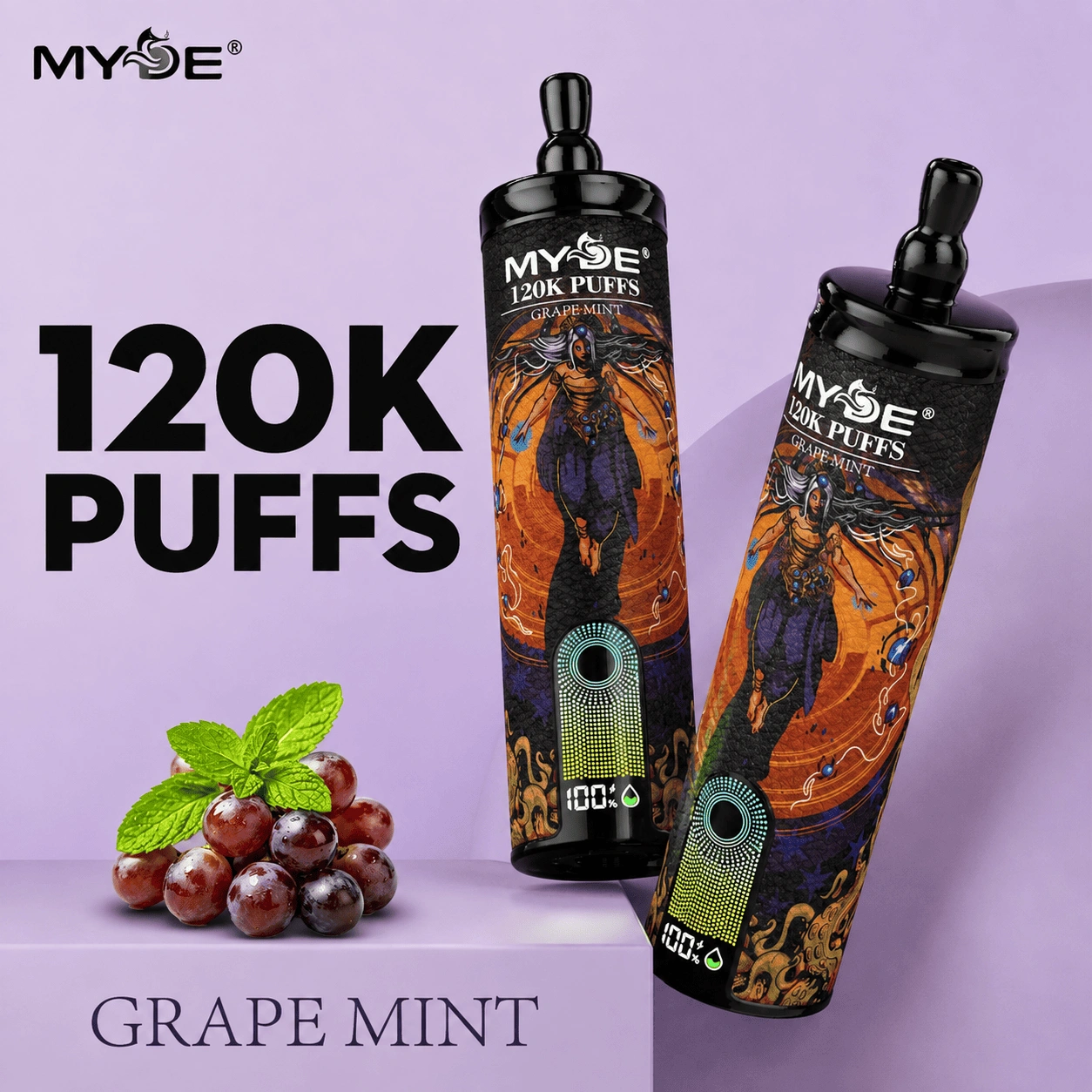 MYDE 120K Puff Shisha Hookah Eldobható Vape