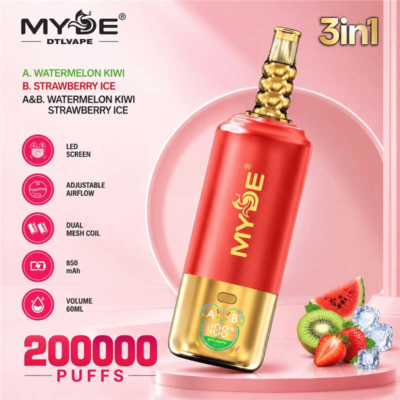 MYDE DTL Shisha Hookah 200000 Puffs