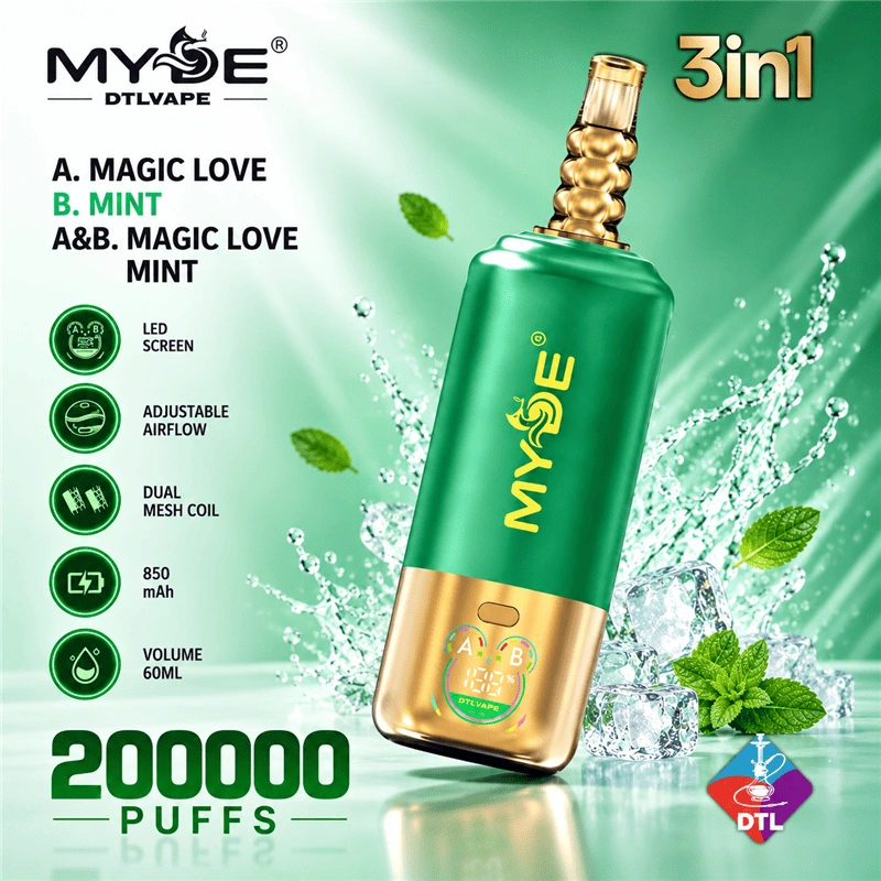 MYDE Vape DTL 3 in 1 200K Rechargeable Vape